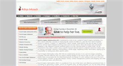 Desktop Screenshot of adityainfotech.com